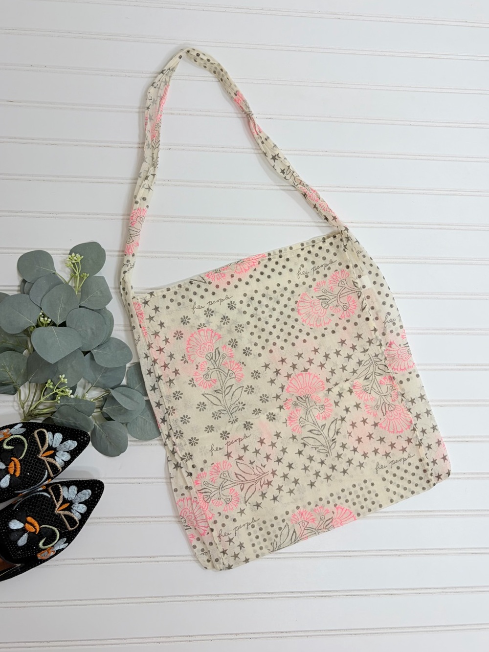 Free People Printed Tote Bag